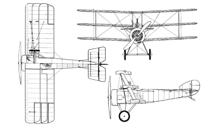 SOPWITH Triplane Replica ST. CROIX Sopwith Triplane STRI 3D view