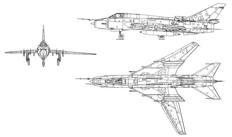 SUKHOI Su-17 SUKHOI Su-20 SUKHOI Su-22 SU17 3D view