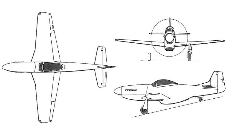 TITAN T-51 Mustang T51 3D view