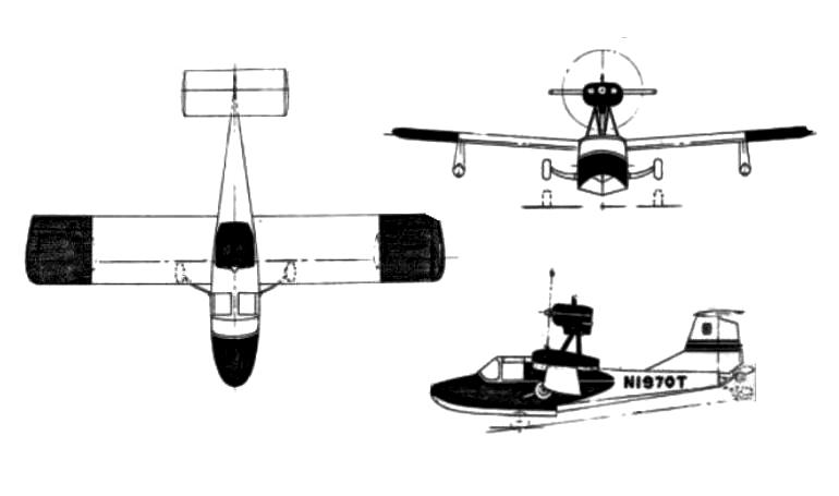 THURSTON TA-16 Seafire THURSTON TA-16 Trojan TA16 3D view