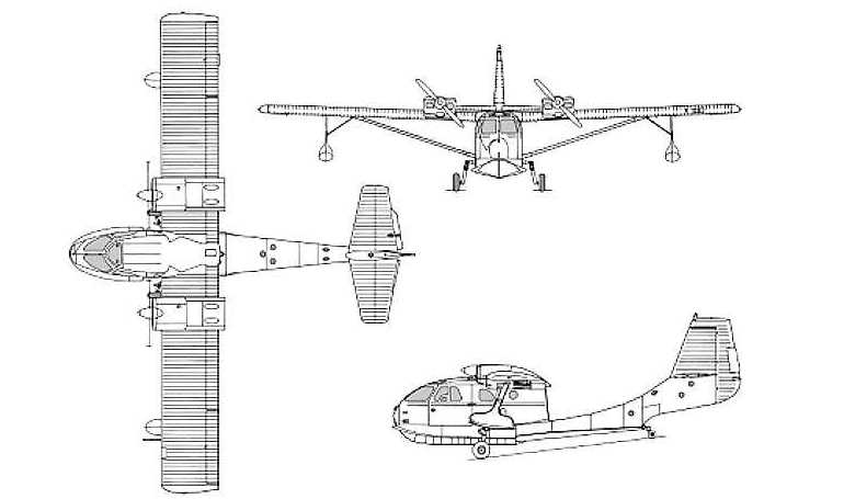 UNITED CONSULTANT UC-1 Twin Bee TBEE 3D view