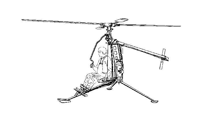(any manufacturer) Microlight helicopter any manufacturer) Ultralight helicopter UHEL 3D view
