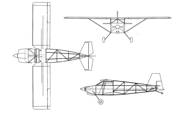 LUCEAIR W-5 Buttercup Replica WITTMAN W-5 Buttercup WITTMAN W-5 Buttercup Replica W5BC 3D view