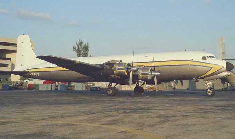 DOUGLAS DC-7 DOUGLAS DC-7 Seven Seas DC7 aircraft photograph